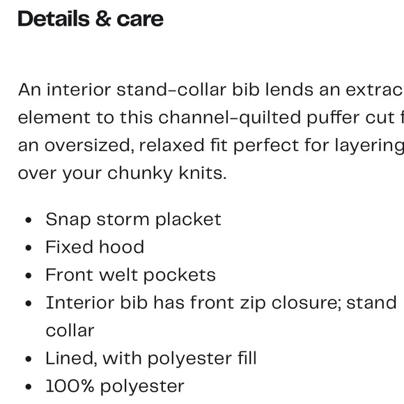 Sam Edelman Quilted Puffer Jacket Coat size XL - Picture 13 of 14